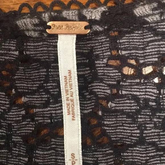 Free‎ People Black Comb top - Picture 3 of 8